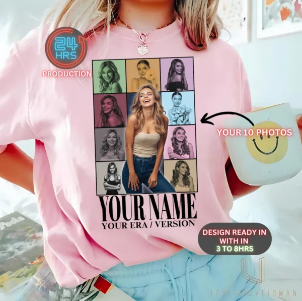Custom Eras Tour Shirt, Personalized Your Image Eras Tour Shirt, Personalized Eras Tour Shirt, Customized Vintage Shirt, Change Your Design