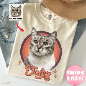 Custom Pet Shirt, Custom Pet Shirt, Retro Pet Shirt, Dog Remembrance Gift, Vintage Pet Shirt, Dog Mom Cat Dad Shirt