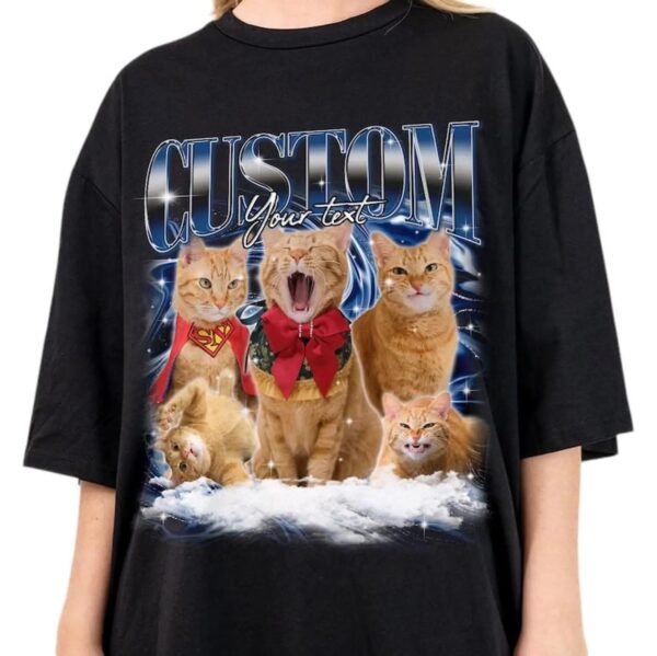 Custom Pet Shirt, Custom Vintage T Shirts, Vintage 90s Rap T Shirt, Custom Bootleg Rap Tee, Vintage dog shirt, Custom Dog Shirt, Dog t shirt- Send us your 05 -07 high quality photos here. - Please let us know the name you want printed on the shirt - Please choose color the text. - We will design and send you a preview before printing. Thank you!