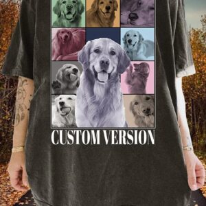 Custom Era's Tour Shirt, Personalized Dog Bootleg Shirt, Custom Dog Shirt, Custom Pet Portrait Shirt, Dog Photo Shirt, Custom Dog's Version
