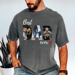 Custom DAD Photo Shirt, Personalized Father’s Day Gift, Dad Photo T-Shirt, Custom Picture Gift For Dad, Cool Dad Tee, Dad Birthday Gift.