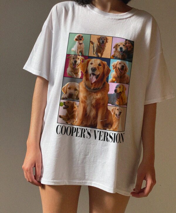 Custom Era's Tour Shirt, Personalized Dog Bootleg Shirt, Custom Dog Shirt, Custom Pet Portrait Shirt, Dog Photo Shirt, Custom Dog's Version - Image 2