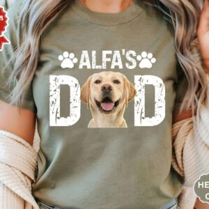 Custom Dog Dad Shirt, Custom Pet Shirt, Fathers Day Gift, Custom Dog Dad Shirt with Pet Names, Dog Owner Tee, Dog Lover Shirt, Dog Photo Tee