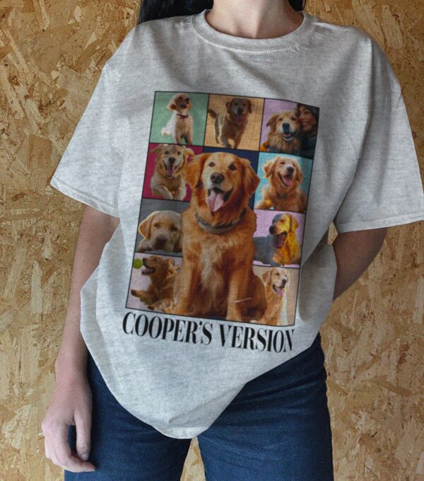 Custom Era's Tour Shirt, Personalized Dog Bootleg Shirt, Custom Dog Shirt, Custom Pet Portrait Shirt, Dog Photo Shirt, Custom Dog's Version - Image 3