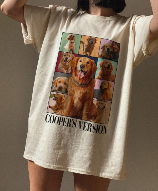 Custom Era's Tour Shirt, Personalized Dog Bootleg Shirt, Custom Dog Shirt, Custom Pet Portrait Shirt, Dog Photo Shirt, Custom Dog's Version - Image 4