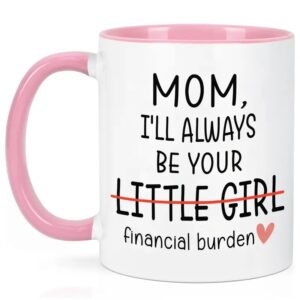 I Will Always Be Your Financial Burden Ceramic Mug For Mom, Funny Coffee Mug From Children To Mom, Funny Tea Cup For Mommy, Funny Gift For Mom