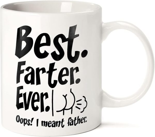 Fathers Day Funny Gifts for Dad Husband Him from Daughter Son Kids Wife - 11 OZ , 15 OZ Ceramic Coffee Mug