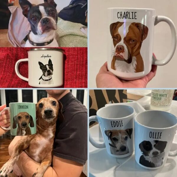 Custom Pet Mug Customized Pet Mug, Custom Cat Mug Dog Mug, Personalized Coffee Mug, Dog Lover Coffee Mug Personalize Pet Mugs Dog Lover Gift - Image 3