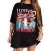 Graphic vintage tee Personalized I Love My Girlfriend Shirt with Custom Photo