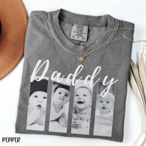 Personalized Photo Shirt For Dad, Custom Daddy T-Shirt, Father's Day Gift, Custom Photo Shirt, Daddy Picture Shirt, New Dad