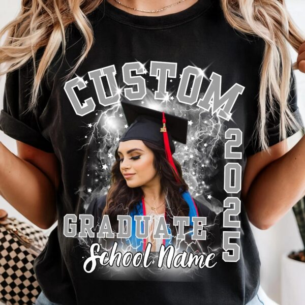 Custom Graduation Shirt, Custom Photo Graduate Shirt, Family Graduation 2025 Shirt, Class of 2025 Shirt, Personalized Graduation Shirt - Image 9