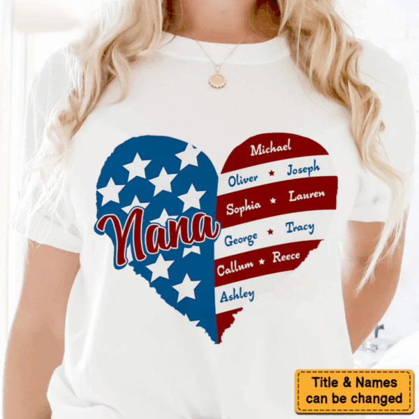 Personalized Gift For Grandma 4th Of July Shirt - Hoodie - Sweatshirt