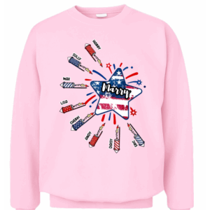 Personalized Firework Gift For Mom Grandma 4th of July Shirt – Hoodie – Sweatshirt