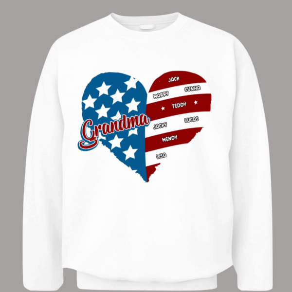 aPersonalized Gift For Grandma 4th Of July Shirt - Hoodie - Sweatshirt