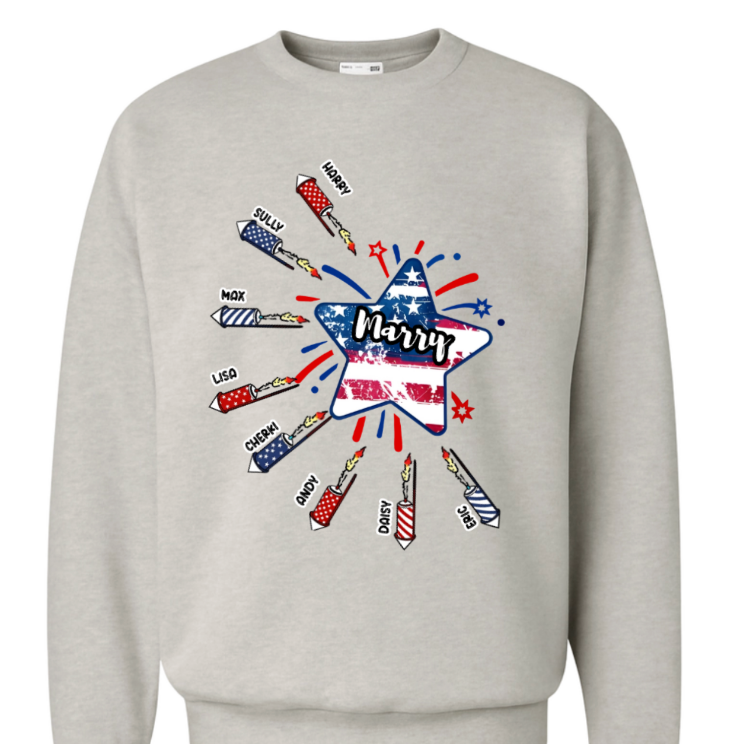 Personalized Firework Gift For Mom Grandma 4th of July Shirt – Hoodie – Sweatshirt