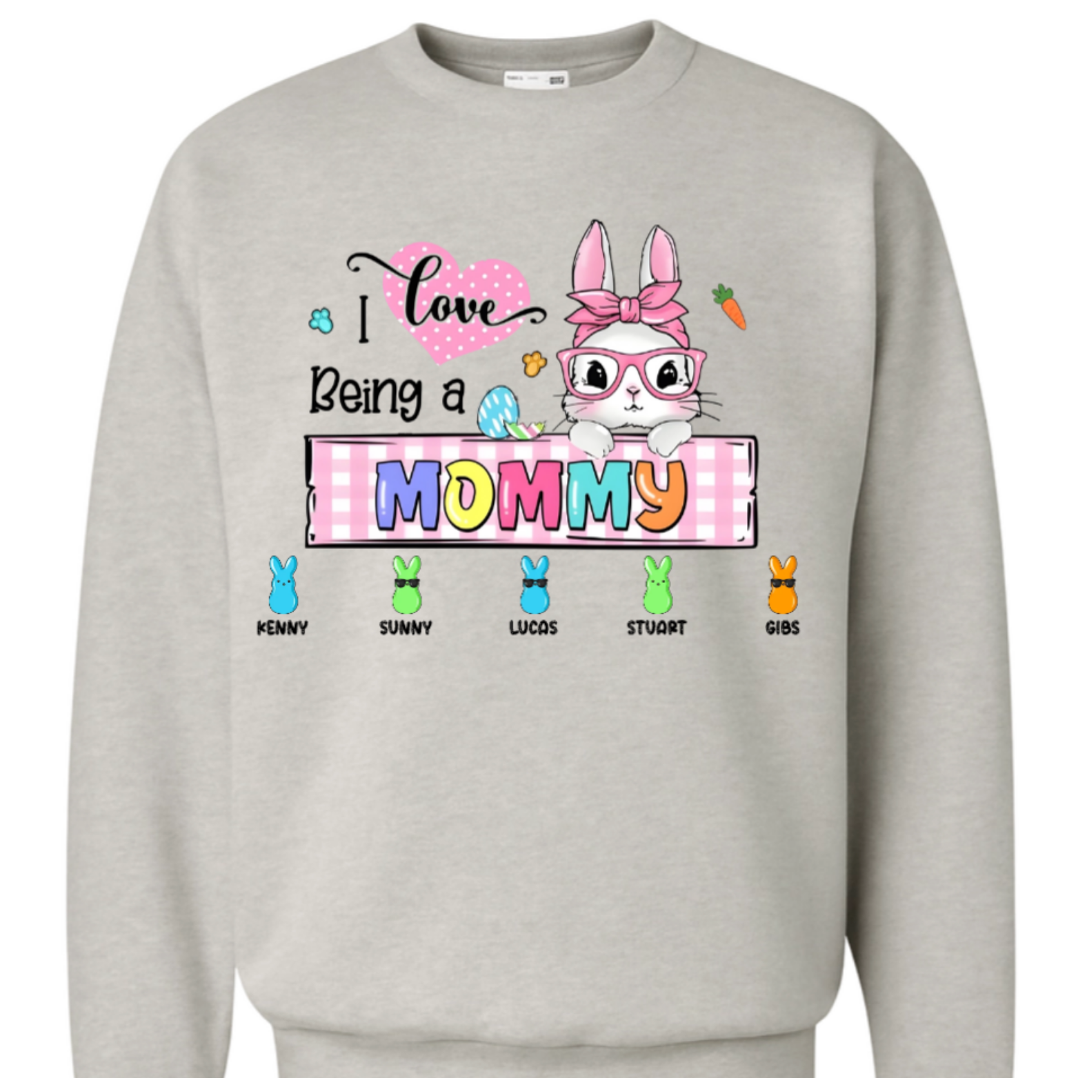 Personalized I Love Being A Grandma Easter Bunny Shirt – Hoodie – Sweatshirt