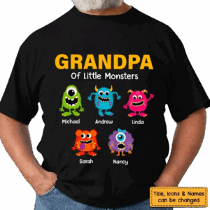 Personalized Grandpa Of Monster Shirt - Hoodie - Sweatshirt