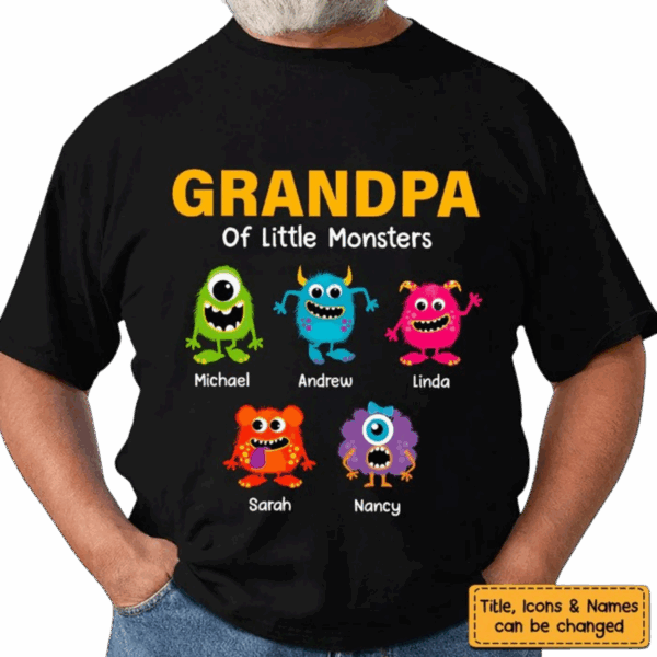 Personalized Grandpa Of Monster Shirt - Hoodie - Sweatshirt