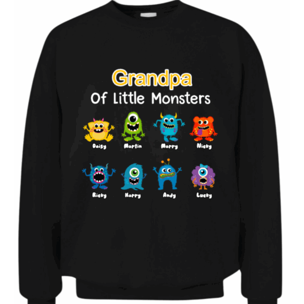 Personalized Grandpa Of Monster Shirt - Hoodie - Sweatshirt