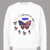 Personalized Gift For Mom Grandma 4th Of July Patriotic Butterfly Shirt – Hoodie – Sweatshirt