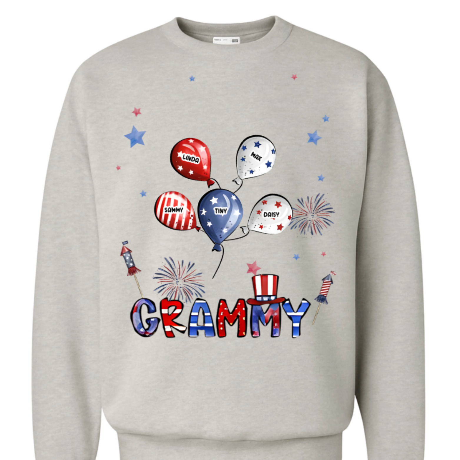 Personalized Ballon Gift For Grandmother 4th Of July Shirt – Hoodie