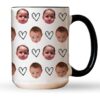 Personalized Father's Day Mug, Custom Coffee Cup with Your Photo,Baby Face or Fist Bump Design, Gift for Dad, Daddy, Papa or Grandpa