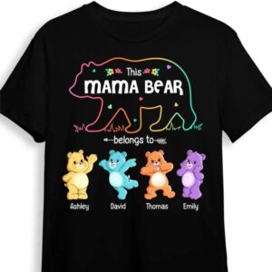Personalized 'This Mama Bear Belongs To' Shirt, Hoodie, Sweatshirt – Meaningful Gift for Moms