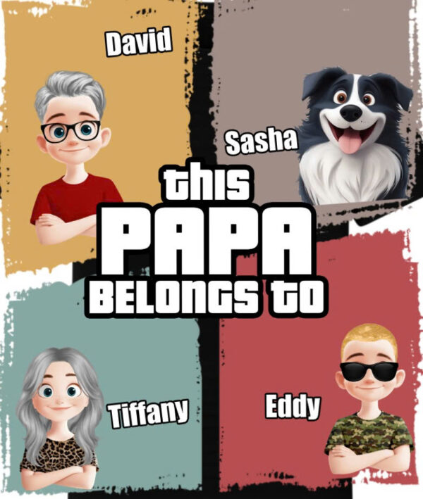 Personalized This Daddy Belongs To New Version T Shirt - Sweatshirt - Hoodie