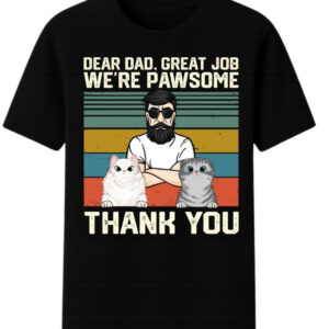 We're Pawsome Thank You Mom Dad - Personalized Unisex T-Shirt, Sweatshirt, Hoodie - Gift For Pet Lovers