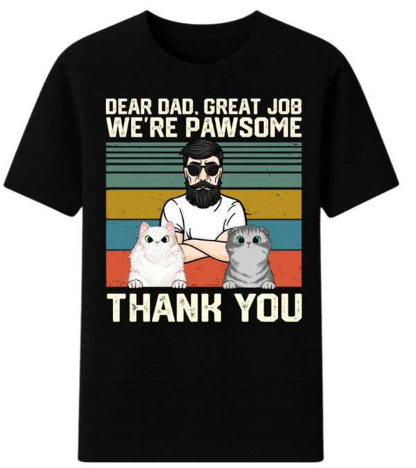 We're Pawsome Thank You Mom Dad - Personalized Unisex T-Shirt, Sweatshirt, Hoodie - Gift For Pet Lovers
