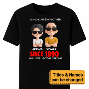 Custom Anniversary Wedding Gifts For Husband And Wife, Him And Her - Growing Old, Never Growing Apart– Personalized Unisex T Shirt – Sweatshirt – Hoodie