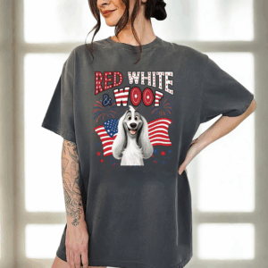 Red White Woof - Personalized Shirt - Personalized T Shirt - Sweatshirt - Hoodie