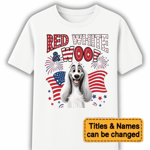 Red White Woof - Personalized Shirt - Personalized T Shirt - Sweatshirt - Hoodie - Image 4