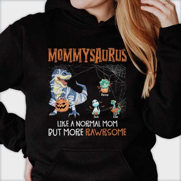 Mummysaurus Halloween – Personalized T Shirt – Sweatshirt – Hoodie - Image 3