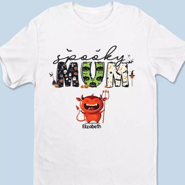 Spooky Grandma Halloween - Personalized - T Shirt, Sweatshirt, Hoodie - Image 5