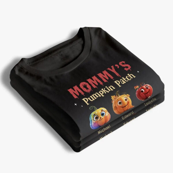 Mommy’s Pumpkin Patch Halloweens – Personalized T Shirt – Sweatshirt – Hoodie - Image 4