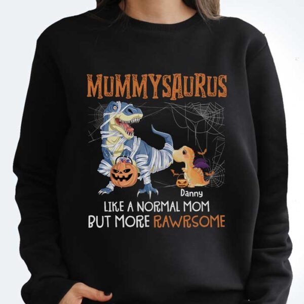 Mummysaurus Halloween – Personalized T Shirt – Sweatshirt – Hoodie - Image 2