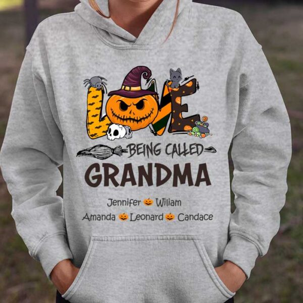 Personalized Halloween Grandma Shirt – Spooky Love Tee, Sweatshirt, Hoodie - Image 3