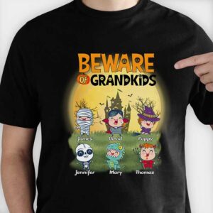 Beware Of Grandkids – Personalized T Shirt – Sweatshirt – Hoodie
