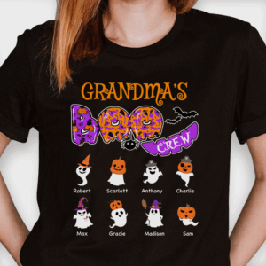Boo Crew With Halloween Ghosts – Personalized Unisex T Shirt – Sweatshirt – Hoodie