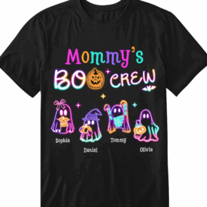 Alternative view of Halloween Mommy's Boo Crew – Personalized Unisex T Shirt – Sweatshirt – Hoodie