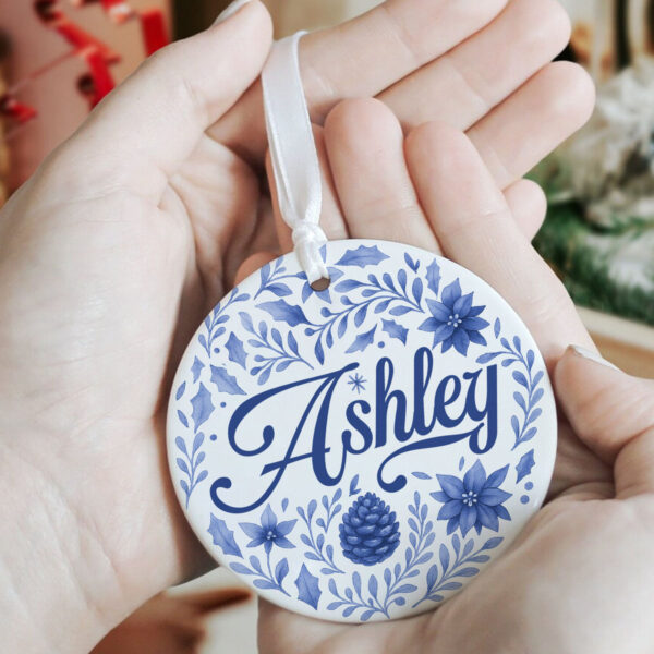 Personalized Name Ceramic Ornament – Custom Family or Sister Keepsake - Image 5