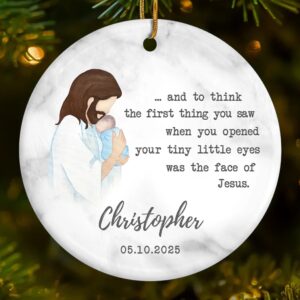 God’s Precious Gift – Personalized Ceramic Ornament