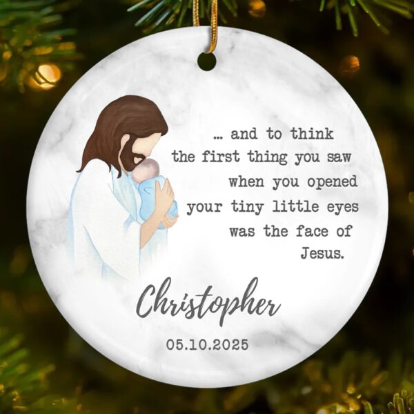 God’s Precious Gift – Personalized Ceramic Ornament
