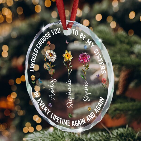 I Would Choose You – Personalized Glass Ornament - Image 5