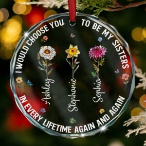 I Would Choose You – Personalized Glass Ornament