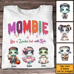Alternative view of Halloween Mombie Puns Personalized - T Shirt, Sweatshirt, Hoodie