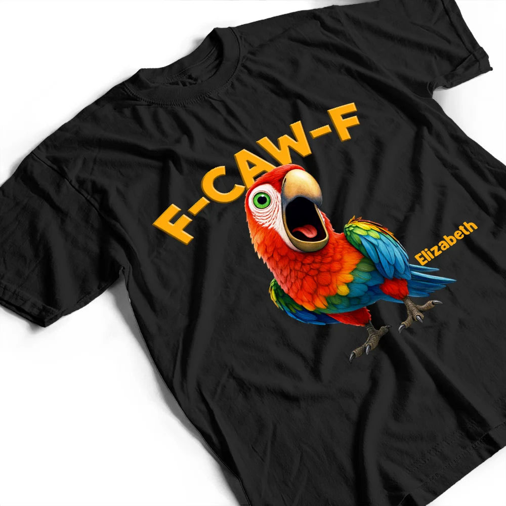 Funny Chicken F-CAW-F T-Shirt – Hilarious Rooster Graphic Tee, Farm Animal Shirt, Gift For Men, Women, and Chicken Lovers - Image 4