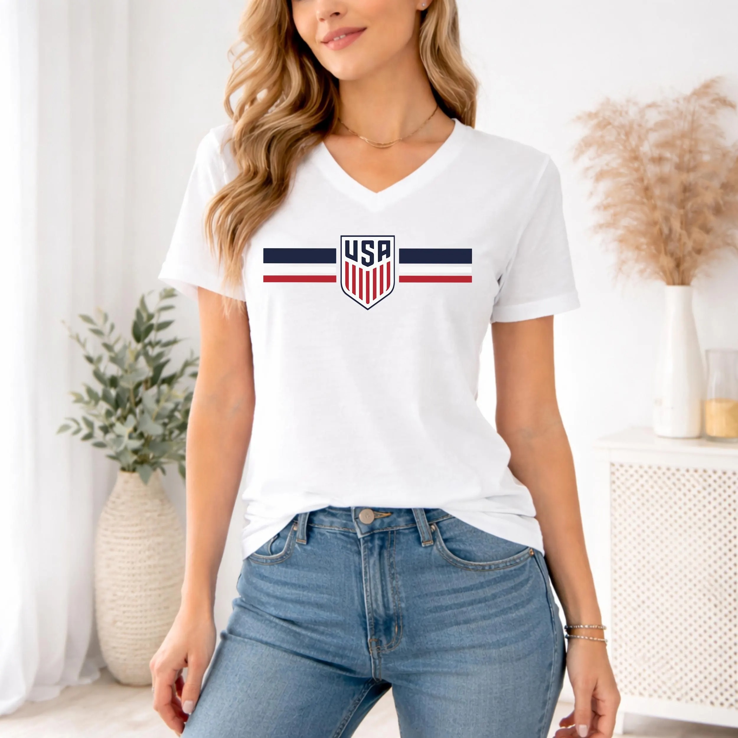 USA Soccer Shirt, Crest and Stripes Sweatshirt, Football Event 2026 Fan Gift - Image 5