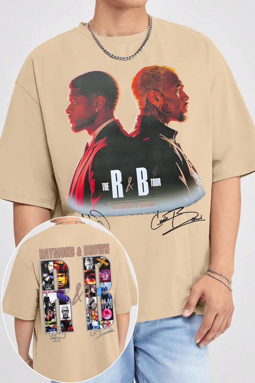 Chris Brown Usher Tour Music 2026 shirt - Image 2